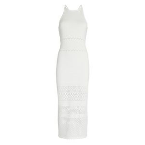 Intermix crochet white midi dress brand new size small